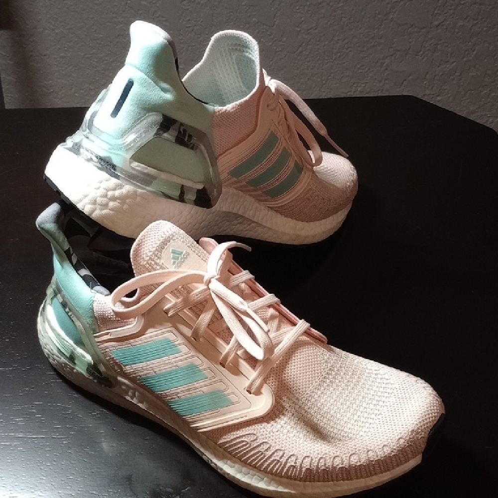 Adidas Pastel Pink and Mint Running Shoes